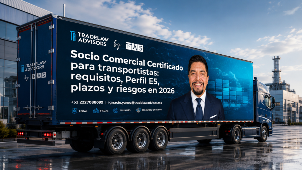 Tráiler corporativo de TradeLaw Advisors que comunica los requisitos y riesgos de la certificación para autotransportistas.